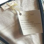 Anthropologie Eze Sur Mer Stripe Print Wrap Dress Spaghetti Strap Cotton Stretch Medium NWT Photo 5