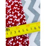 LC Lauren Conrad Lauren Conrad Red Heart Print Flutter Sleeve Blouse V-Neck Size XL Photo 1