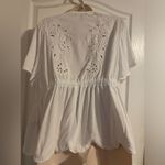 Torrid NWT White Floral Eyelet Lace Tie Front Cardigan Embroidered Sz 0 L 12 Photo 1