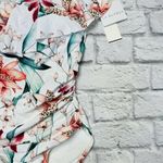 La Blanca  Orchid Floral White One Piece Swimsuit Off Shoulder Size 14 Slimming Photo 2