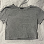 White Fox Boutique  Gray Short Sleeve Tee Photo 0