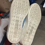 Yellow Box  Denim Blue Slip-Ons platforms. Photo 6