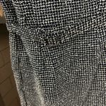Banana Republic Dress Black and White Sleeveless Sheath Midi Dress size 4P Photo 2