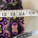 LuLaRoe  Leggings Womens One Size Small Black Purple Polyester Floral Soft Photo 7