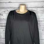 Levi's Levi’s NWT Size 2X Black Crewneck Long Sleeve Fringe Trim Sweatshirt Top Photo 1
