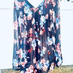 A pea in the pod  Sheer Floral Button Down Maternity Blouse Size L Photo 3