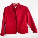 Pendleton Red 100% Merino Wool Button Blazer Jacket, Size Large Photo 5