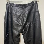 House Of CB  Black Leather Pants Size Large Tall High Rise NWOT Photo 4