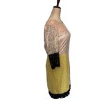 Bar III   Patchwork Lace Sheath Dress Sz M Romantic Whimsigoth Colorblock Boho Photo 3