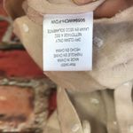 WAYF Cream and White Polka Dot Ruffled Wrap Linen Mini Dress Photo 12