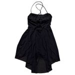 Halara  Black Corset Open Back Mesh Skort Shorts Mini Dress Black Size Small Photo 3