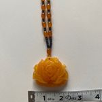 Elegant Ethnic Style Imitation Amber Rose Pendant Sweater Chain‎ Pendant Photo 7