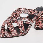 Rebecca Minkoff Size 9M Red Floral Amandine Strappy Sandals Heels Coastal Resort Photo 1