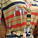 Vintage 60's Lanvin Cocktail Shirt Dress Gold Size M Photo 3
