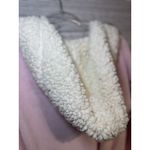 PINK Victoria's Secret Fleece Robe Size XS/S Pink Bling Belted Sherpa Hood Photo 6