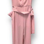 NWOT Premier Amour Pink Belted Jumpsuit Women's‎ Sz 4 Party Summer Wedding Photo 0