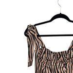 LIONESS Urban Outfitters Woman Like Me Tie Jumpsuit Zebra Print Size Small Photo 4