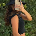 Black adjustable woven hat Photo 0