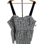 Fashion to figure Black White Gingham Peplum Tank Top size 2 2X NWT Photo 2
