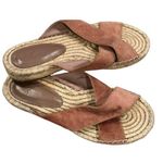 Joie  Women's Ianna Espadrille Velvet Sandal Shoes Vintage Rose Photo 0