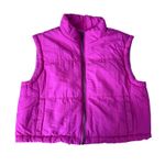 Thread & Supply Hot Pink Cropped Puffer Vest Women's Size Medium Photo 0