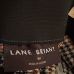 Lane Bryant  Houndstooth Plaid Dress Pant Trouser Sz 14X27 Mid Rise Stretch NWT Photo 5