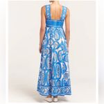NWOT Alemais Blue and White Paisley Maxi Dress Size 6 Photo 3