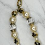 Chunky Draped Faux Pearl Beaded Gold Tone Chain Belt One Size (OS) Photo 2