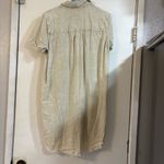 Rails  Valerie Raw Hem Shirt Dress Pistachio Acid Wash Green Tan Distressed Linen Photo 4