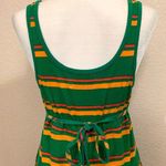Urban Outfitters 90s Style Retro Tie Back Green Striped Tank Dress Photo 2
