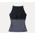 Brand New OGL Women's Size XS NAvy Blue Striped Brami Sleeveless Top Tank Photo 4