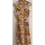 Talbots Sleeveless Dress Sz 8 Novelty Print Italy Italian Villa Floral Dancers Photo 1