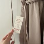 Show Me Your Mumu NWT  Samantha Ruffle Champagne Luxe Satin Wrap Dress Size S Photo 8