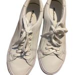 Madewell Sidewalk Low Top Leather Size 7 White Sneakers Casual, Walking, Fashion Photo 1