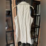 Entro  mini dress zip up collar western beige sand denim halter UO vneck western Photo 2