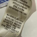 Love Riche  Front Tie Romper - White/Blue Print - Medium Photo 9