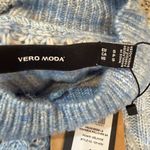 VERO MODA  Light Blue Textured Women's Sweater Photo 2