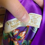 Victoria's Secret Victoria’s Secret vintage gold label purple floral satiny size 14 robe Photo 2