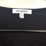 Good American NWT  Black DayNight Ribbed Wrap Midi Dress - Size 2 (Medium) Photo 3