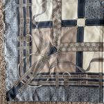 Veritas City Wear Brown Equestrian Bridle Buckle Geometric Dot Neck Scarf NEW Photo 4