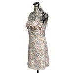 Needii Romantic Getaway Floral Mini Dress Coquette Preppy Beach Boho S Cottege White Photo 3