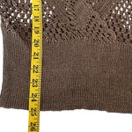 BCBG MaxAzria Womens Y2K Open Knit Crochet Sweater Sz L Boho Hippie Fairy Grunge Photo 4