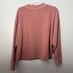 Old Navy Women's Dusty Rose Mauve Oversized Cropped Sweatshirt Size M Photo 5
