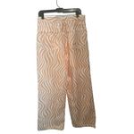 ZARA Women's High Rise Wide Leg Jeans Orange Sorbet Swirl Print Sz 10 NWOT Photo 2