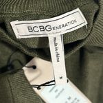 BCBGeneration NWT  Women's Fitted Long Dolman Sleeve Sweater Mock Neck Back Cut Out Tie Top, Size M. Photo 15