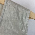 Preston & York  Linen Blend Tan Metallic Sleeveless Tunic Tank Top XL Photo 2