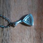 Mozambique Garnet Sterling Silver Pendant Stainless Steel Necklace Photo 3