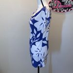 Krimson Klover blue floral cowl neck sleeveless top Size M Photo 2