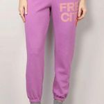 Free City  Large Logo Sweatpants Pink Petal Photo 0