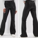 American Eagle  outfitters black faux leather curvy classic bootcut jeans 28S Photo 1